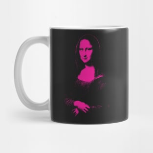 Pink Purple Mono Color Mona Lisa Mug